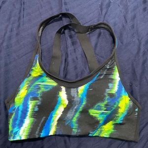 Pink Sports bra with built in padding